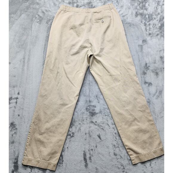 Liz Claiborne Pants Womens 14 Tan Khaki Cosette High Rise Straight Leg Chino - Picture 3 of 13